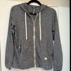 Grey Vuori Zip-Up Hoodie Jacket